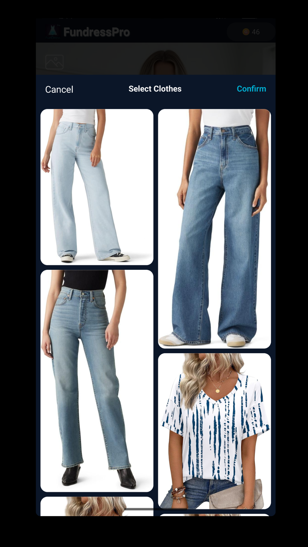 Diverse Clothing Templates